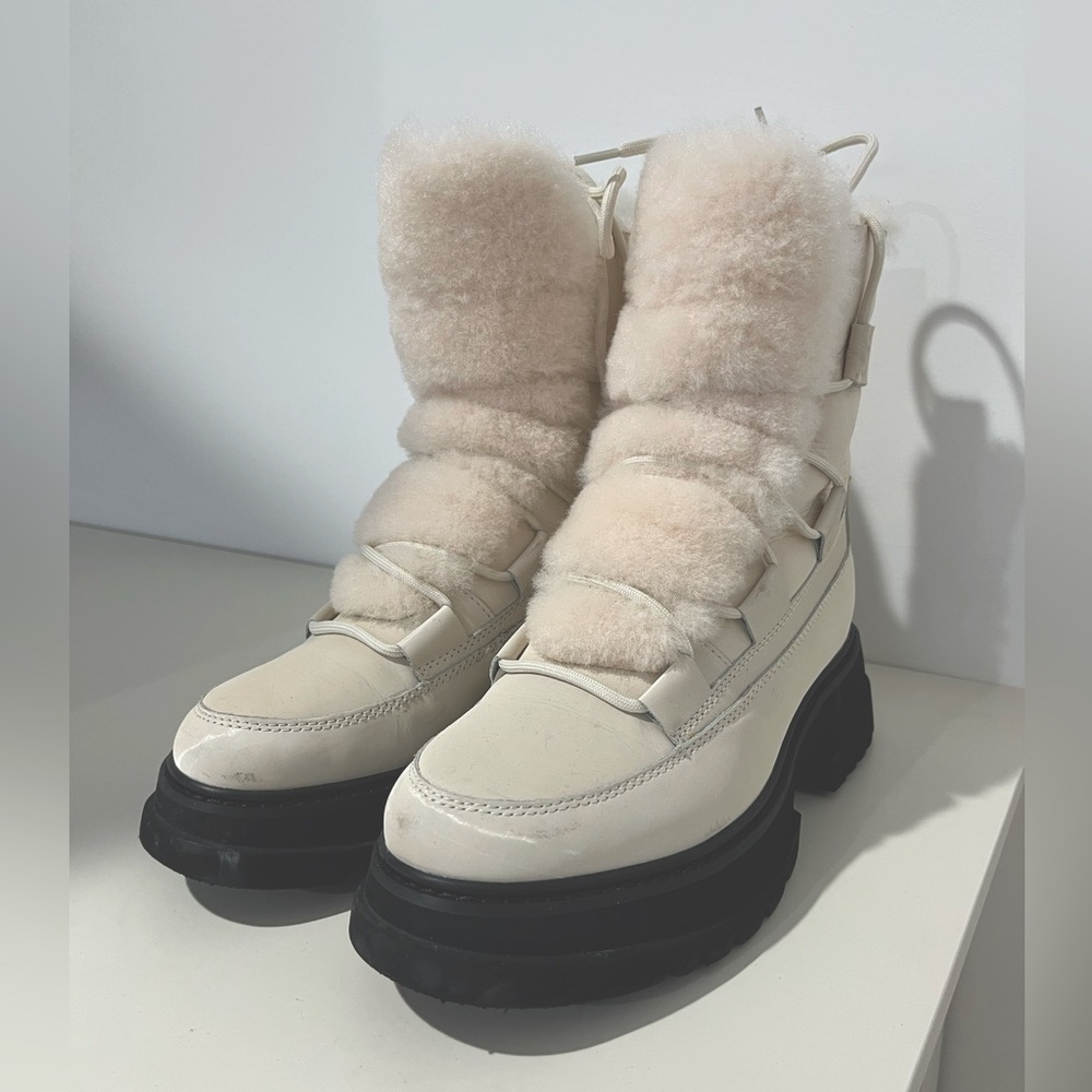 White Fur Australian Luxe Boots